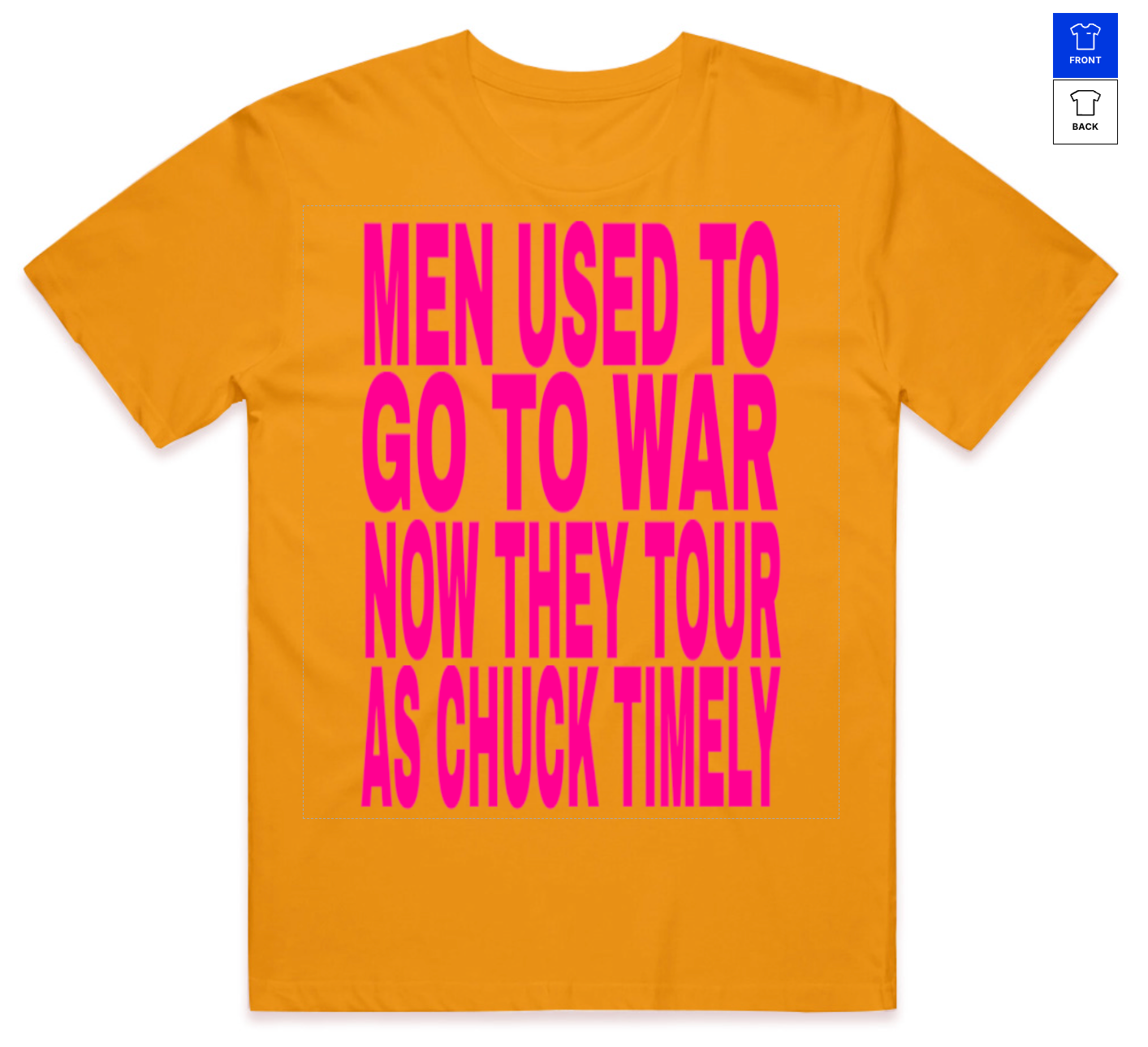 MEN TOUR AS CHUCK TIMELY Shirt