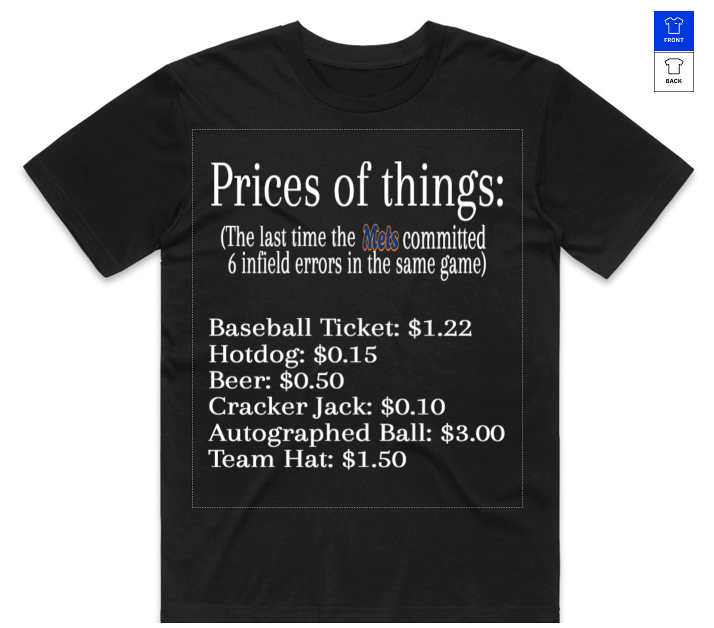 1962 VS 2026 METS Shirt